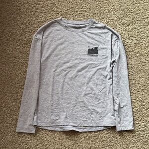 Patagonia Kid’s Heather Gray Long Sleeve Tee